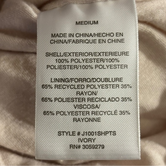 Thread & Supply Cream Sherpa Jacket with Leopard Details Size Medium - Picture 6 of 6